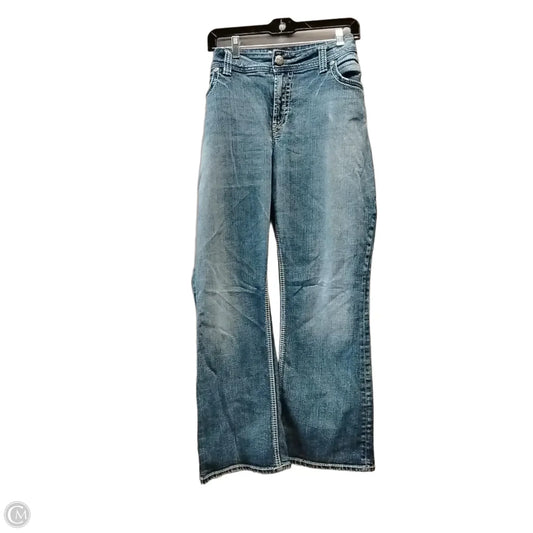 Jeans Boot Cut By Silver In Blue Denim, Size: 20w