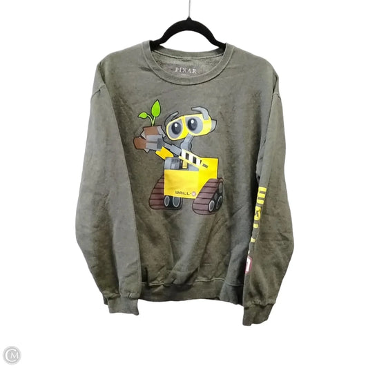 Sweatshirt Crewneck By Clothes Mentor In Green, Size: M