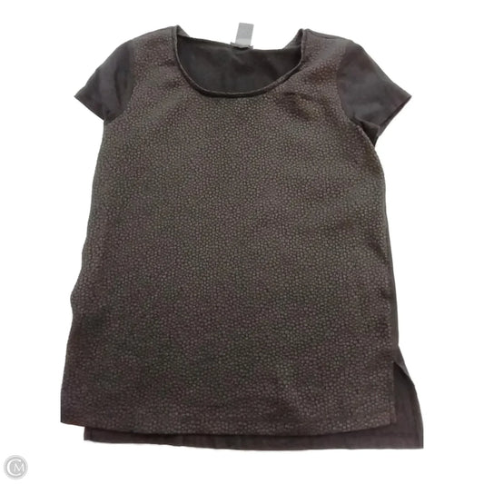 Top Short Sleeve By Ann Taylor In Black, Size: Xs