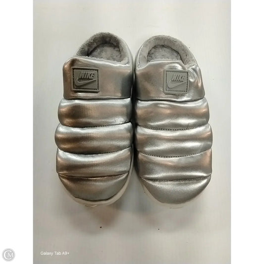 Slippers By Nike In Grey, Size: 6