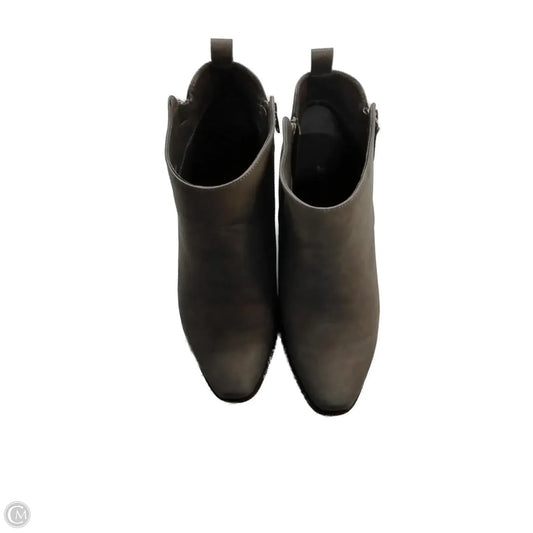 Boots Ankle Heels By Justfab In Grey, Size: 8