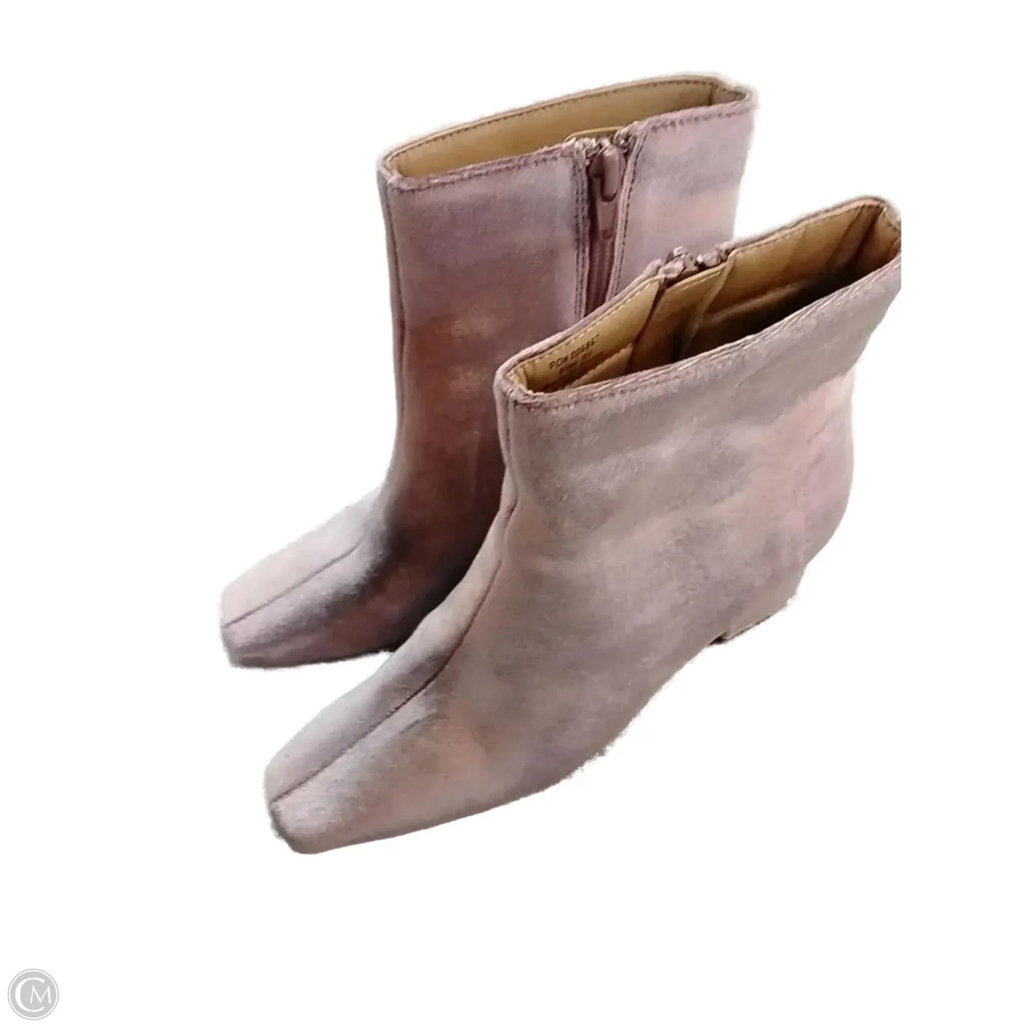 Boots Ankle Heels By Journee In Pink, Size: 6.5