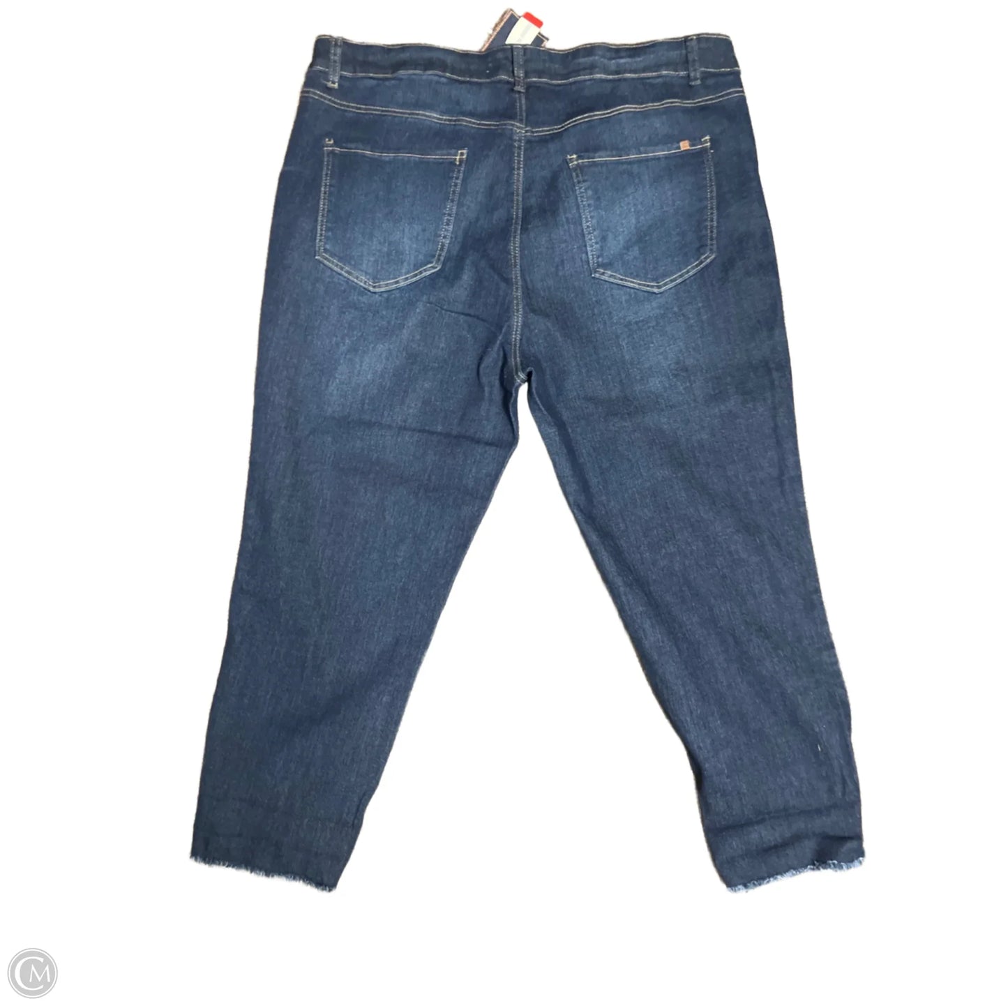 Jeans Cropped By Cyclon Clothes Mentor In Blue, Size: 24w