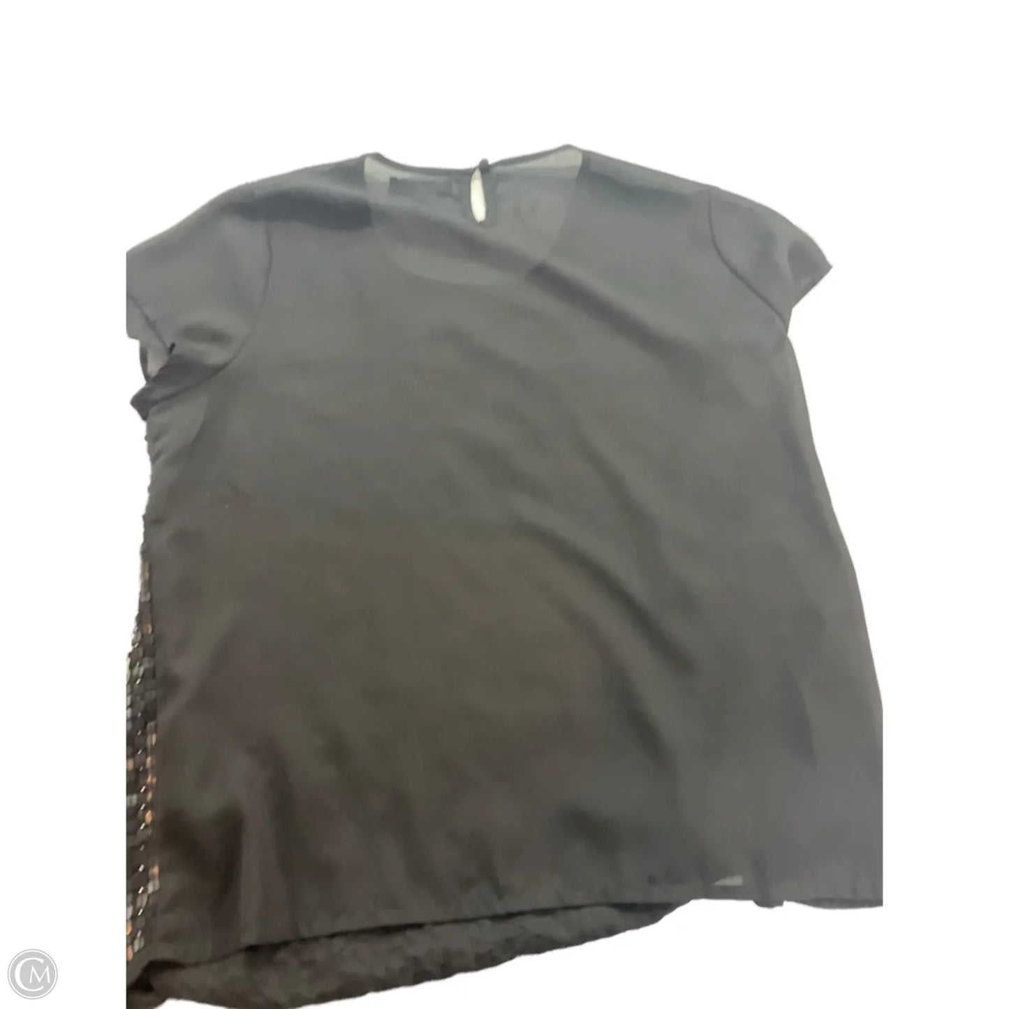 Blouse Short Sleeve By Clothes Mentor In Black, Size: 3x