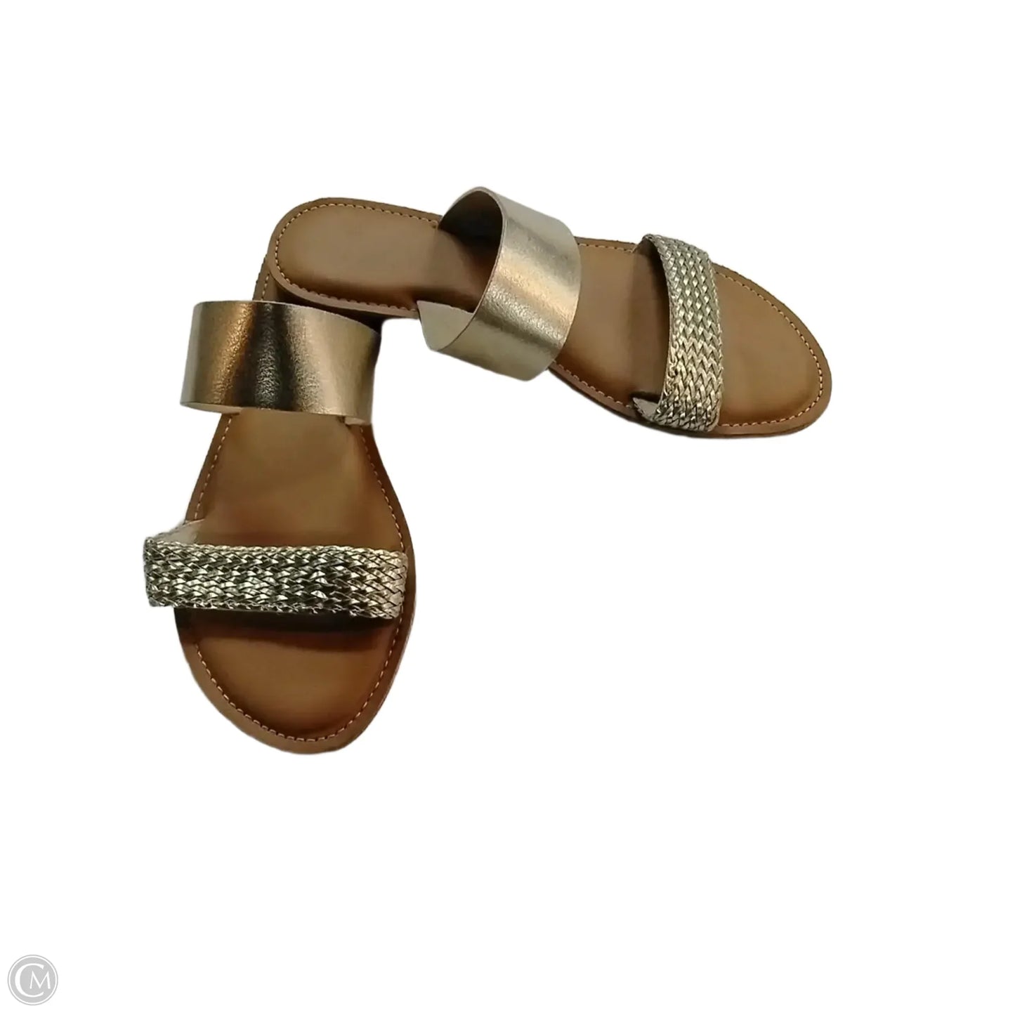 Sandals Flats By Old Navy In Gold, Size: 10