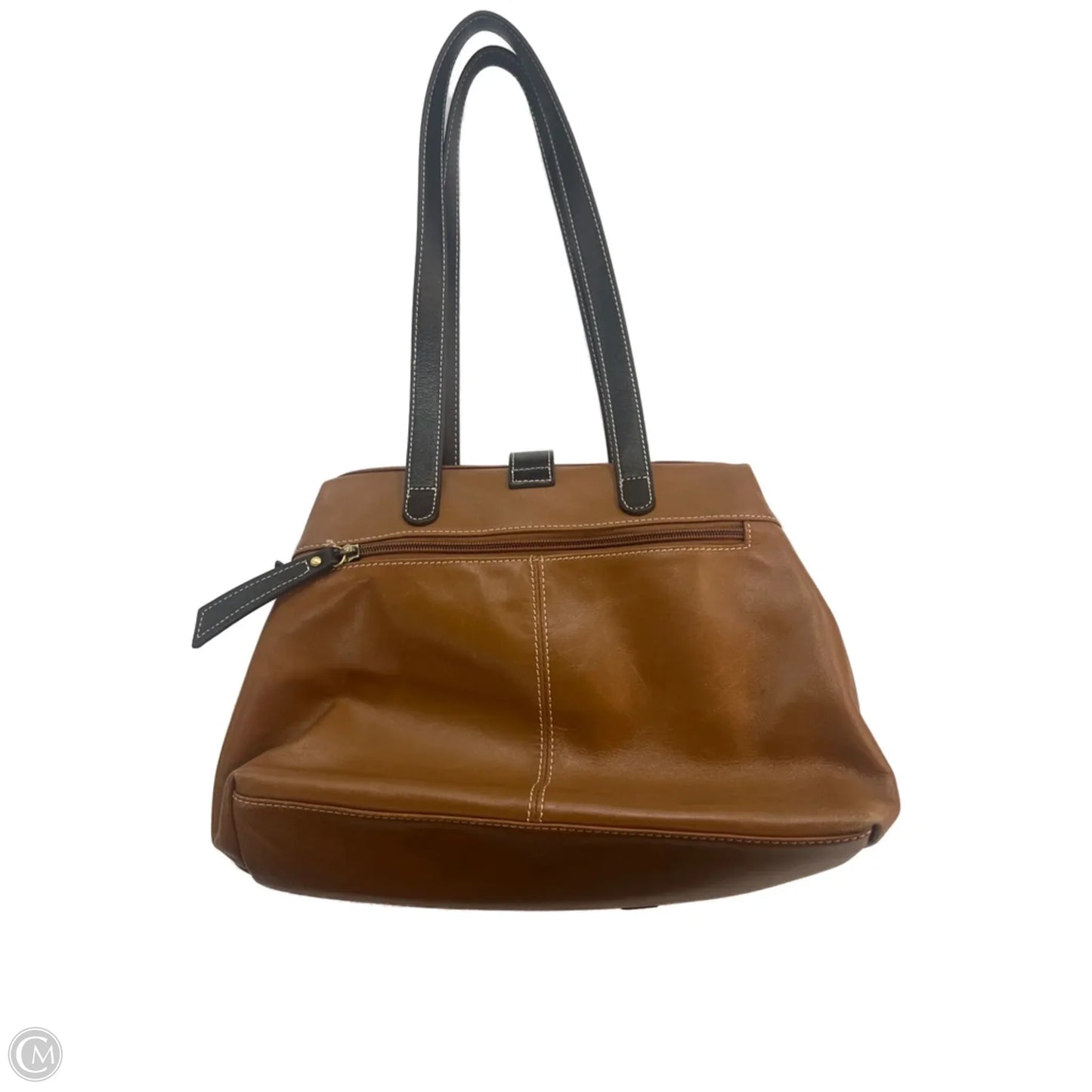 Handbag Leather By Clothes Mentor, Size: Medium