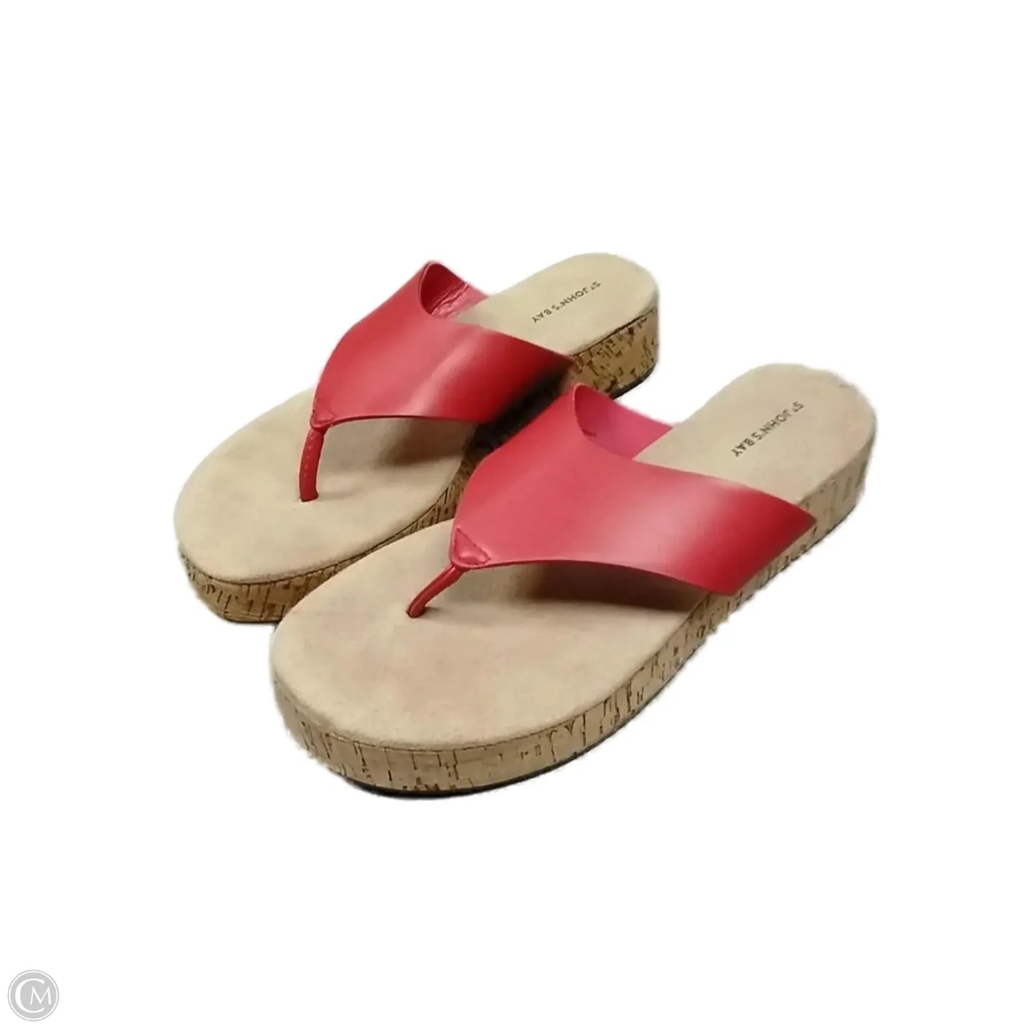 Sandals Flip Flops By St Johns Bay In Red, Size: 8