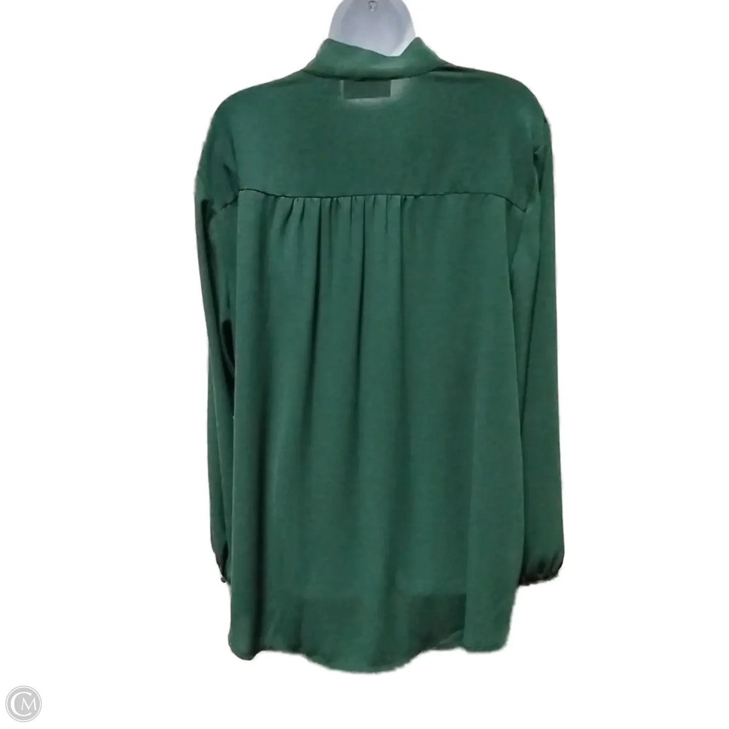 Blouse Long Sleeve By Evri In Green, Size: 2x