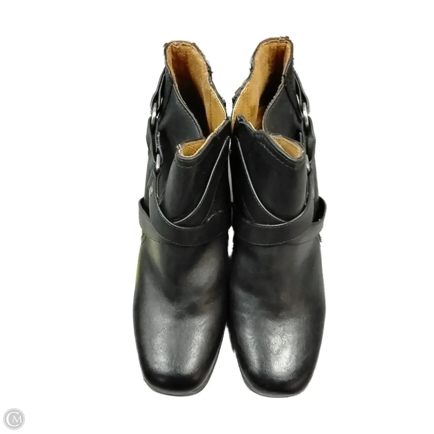Boots Ankle Heels By Natural Soul In Black, Size: 8