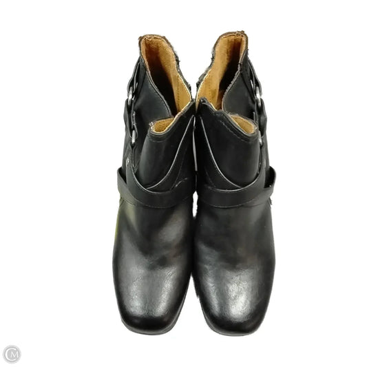 Boots Ankle Heels By Natural Soul In Black, Size: 8