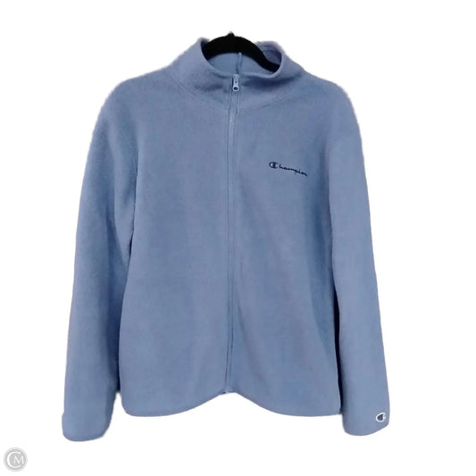 Jacket Fleece By Champion In Blue, Size: M