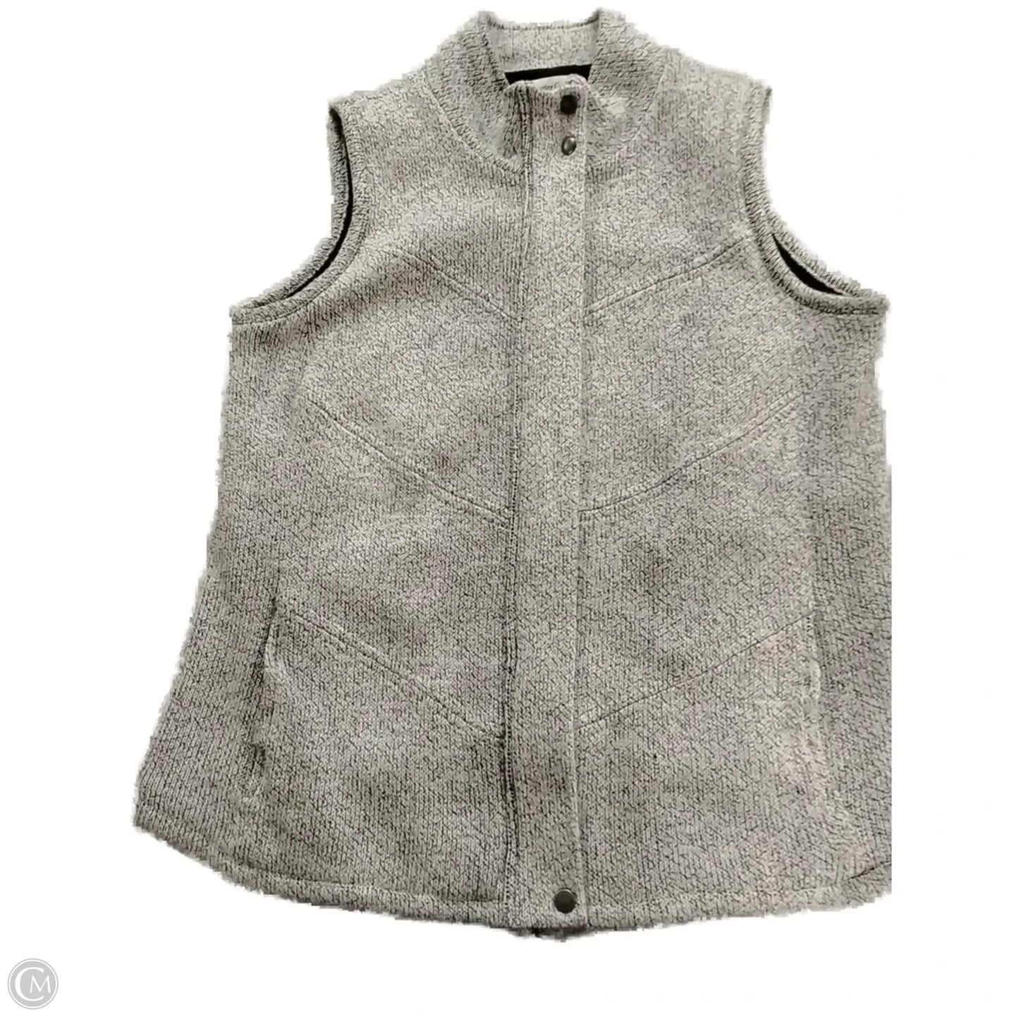 Vest Fleece By Coldwater Creek In White, Size: Xl