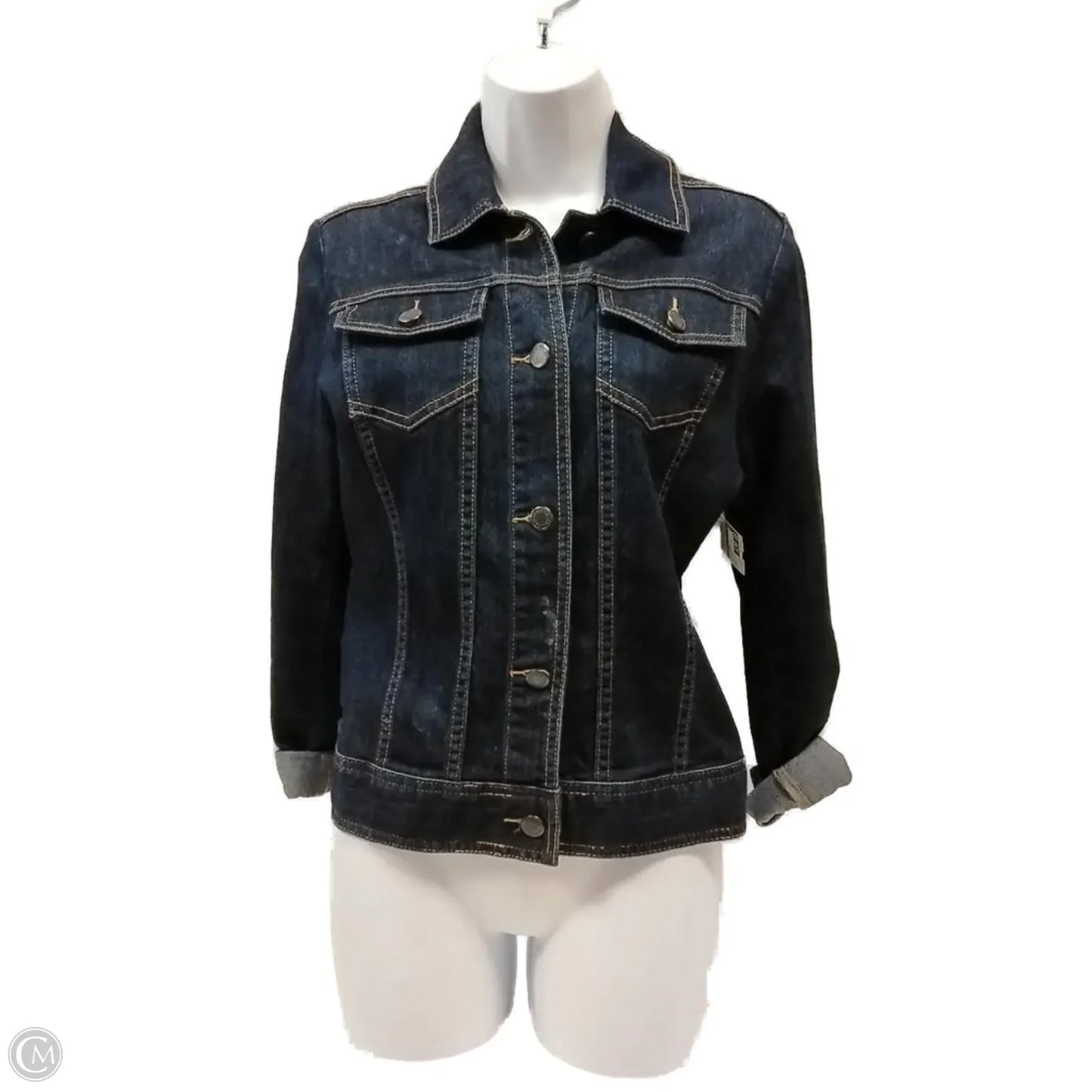 Jacket Denim By Limited In Blue Denim, Size: M