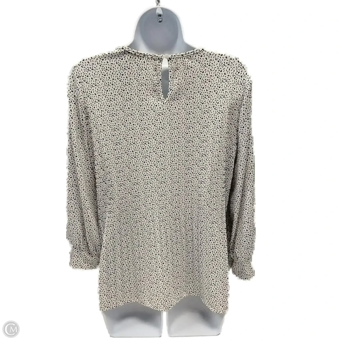 Top Long Sleeve By Adrianna Papell In White, Size: M