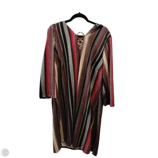 Top Long Sleeve By Tacera In Striped Pattern, Size: 2x
