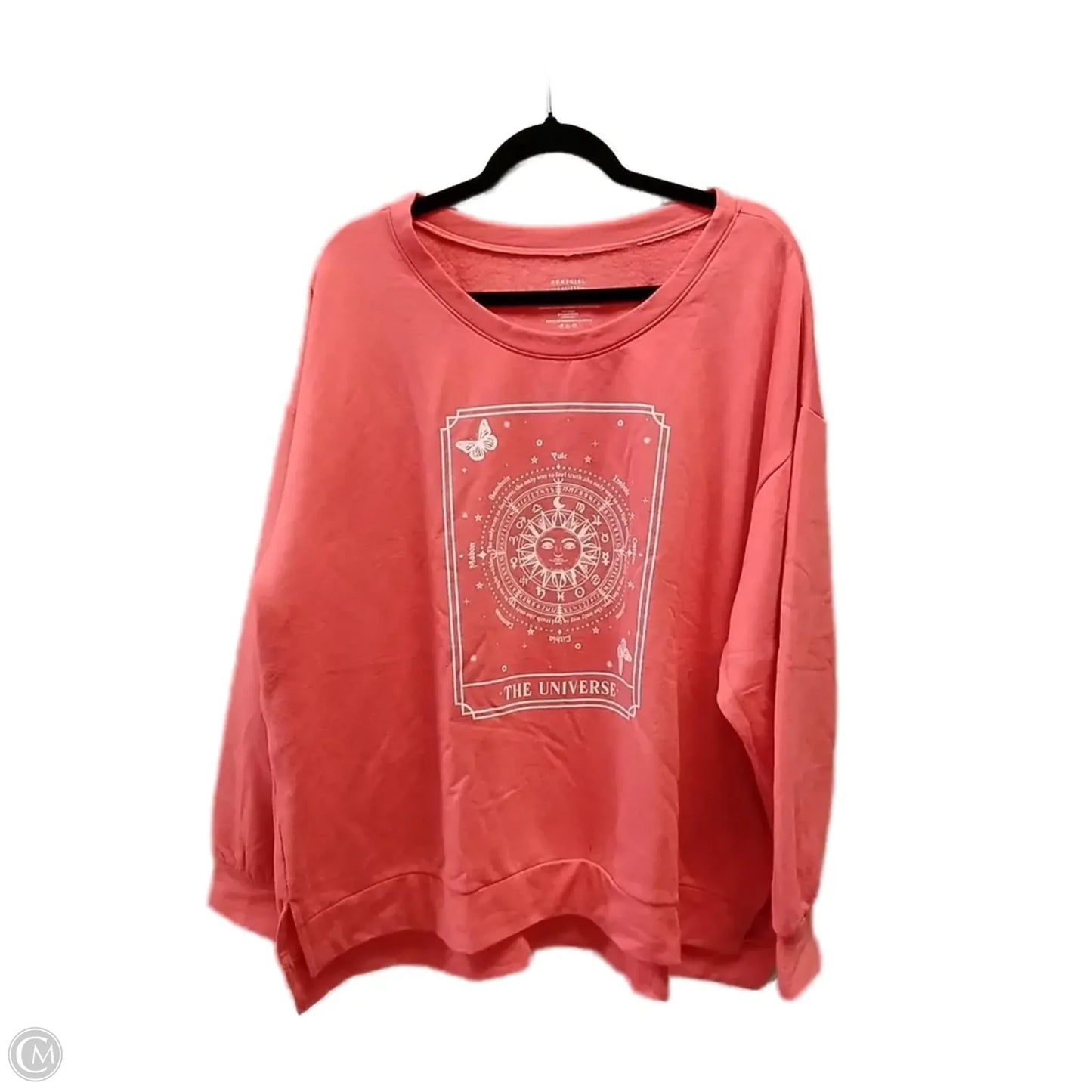 Sweatshirt Crewneck By Clothes Mentor In Orange, Size: 3x