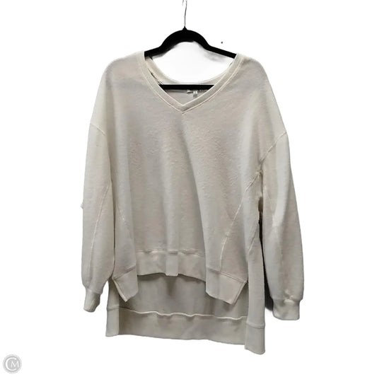 Top Long Sleeve By Z Supply In White, Size: S