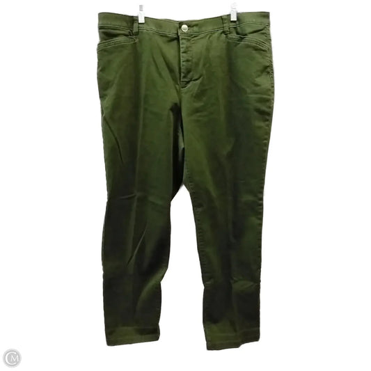 Jeans Skinny By Cj Banks In Green, Size: 20w