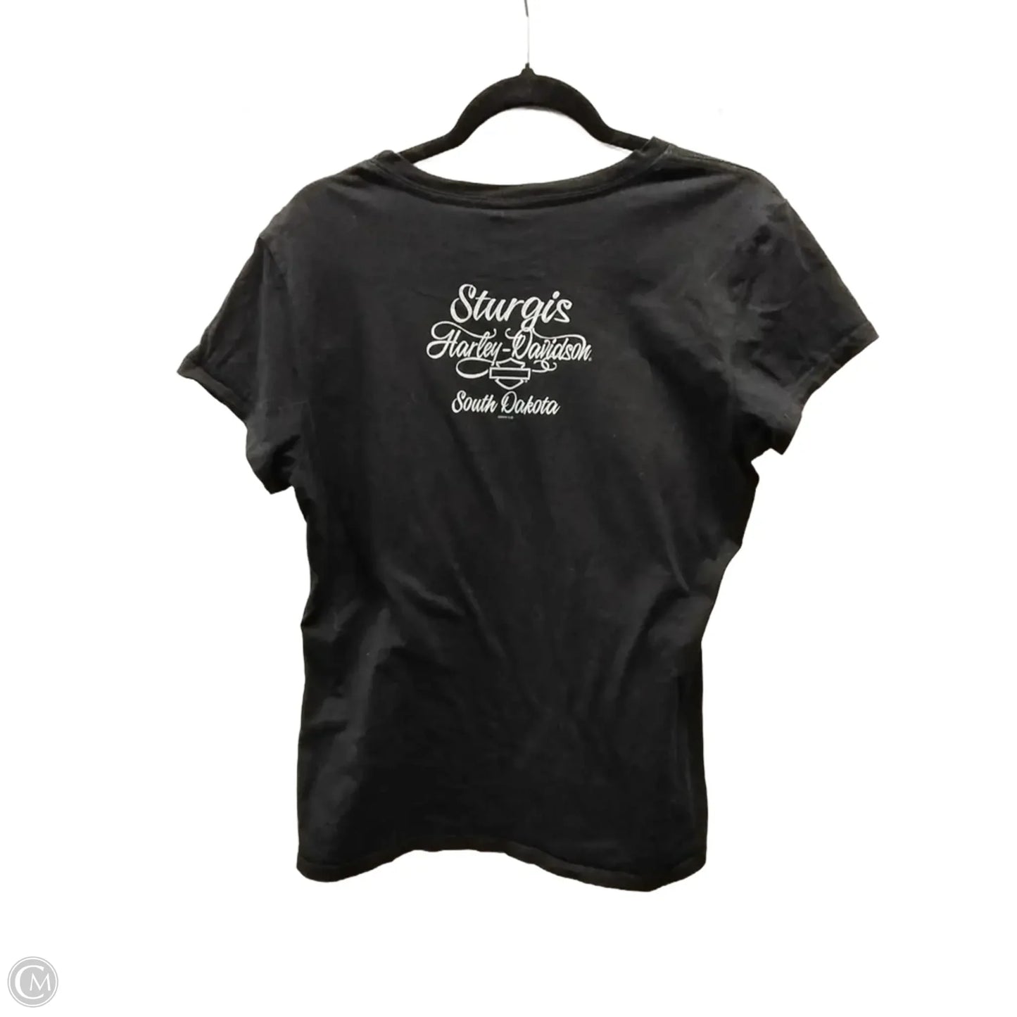 Top Short Sleeve By Harley Davidson In Black, Size: Xl