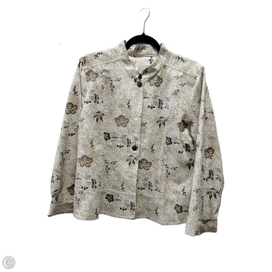 Jacket Other By Christopher And Banks In Floral Print, Size: Xl