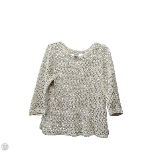 Top Long Sleeve By Chicos In White, Size: 2