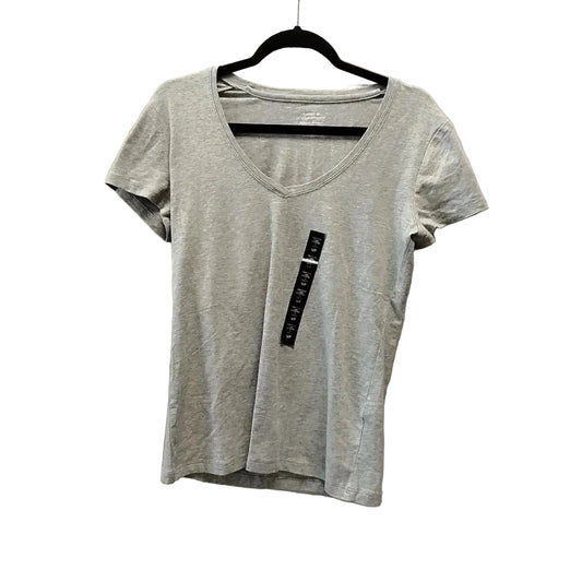 Top Short Sleeve Basic By Banana Republic In Grey, Size: S