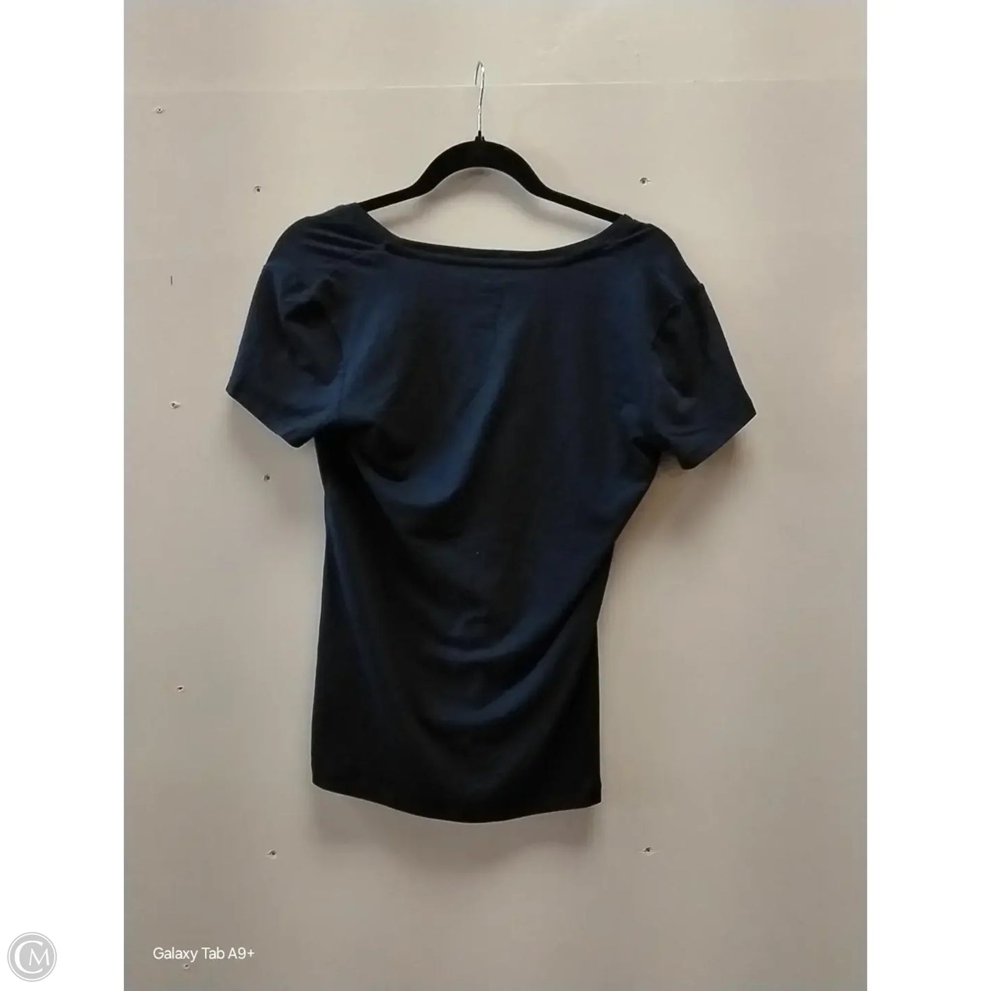 Top Short Sleeve Basic By Banana Republic In Blue, Size: S