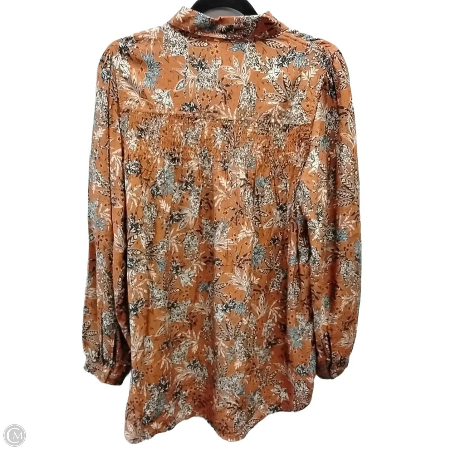 Top Long Sleeve By Beachlunchlounge In Orange, Size: M