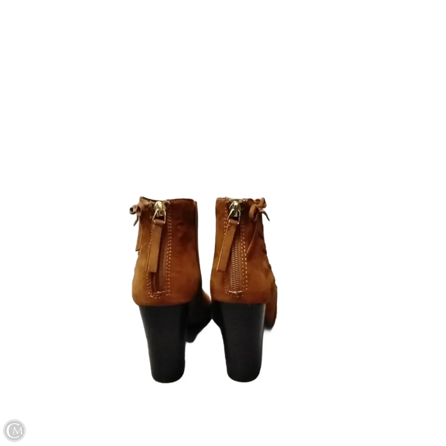 Boots Ankle Heels By Ana In Brown, Size: 8
