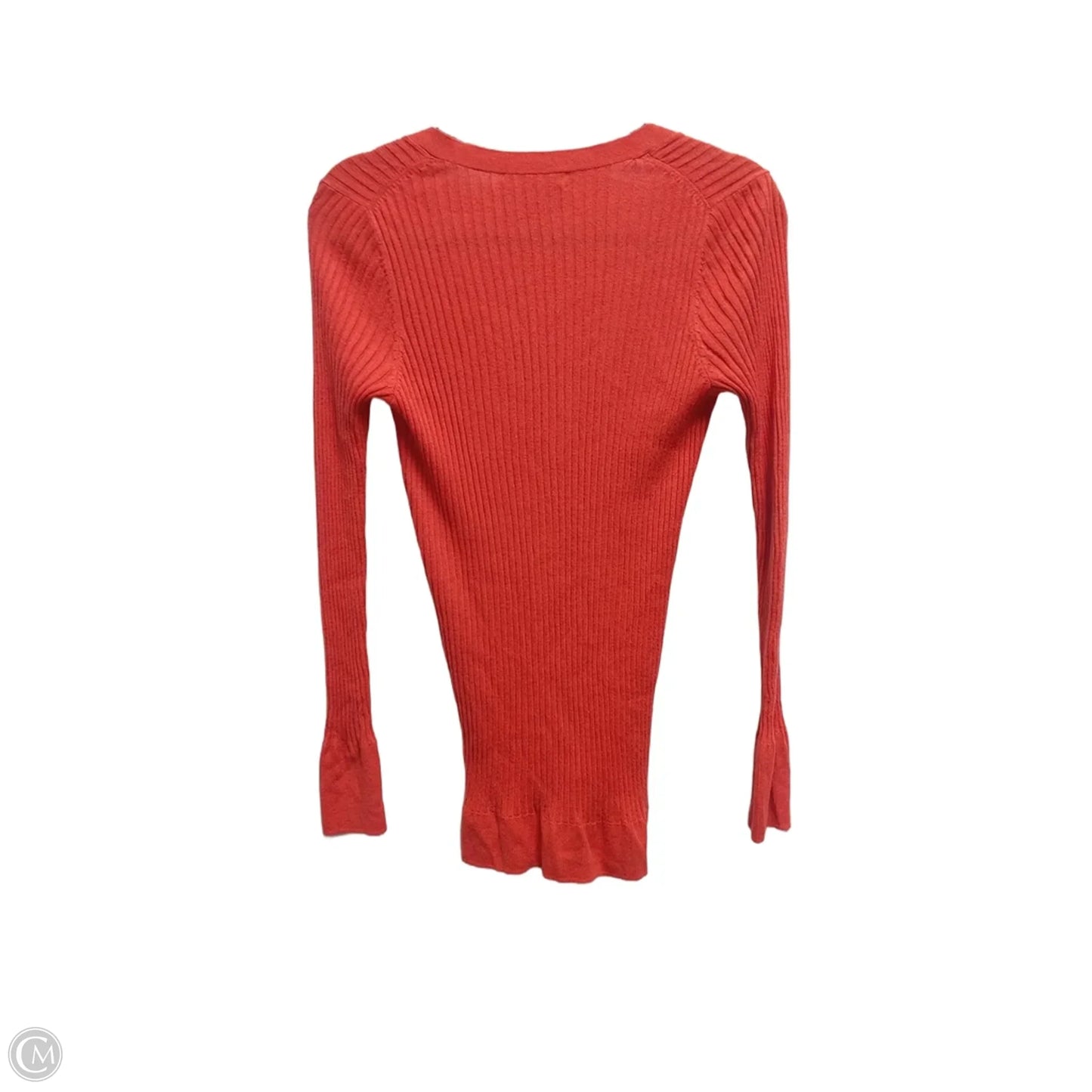 Blouse Long Sleeve By Banana Republic In Red, Size: M