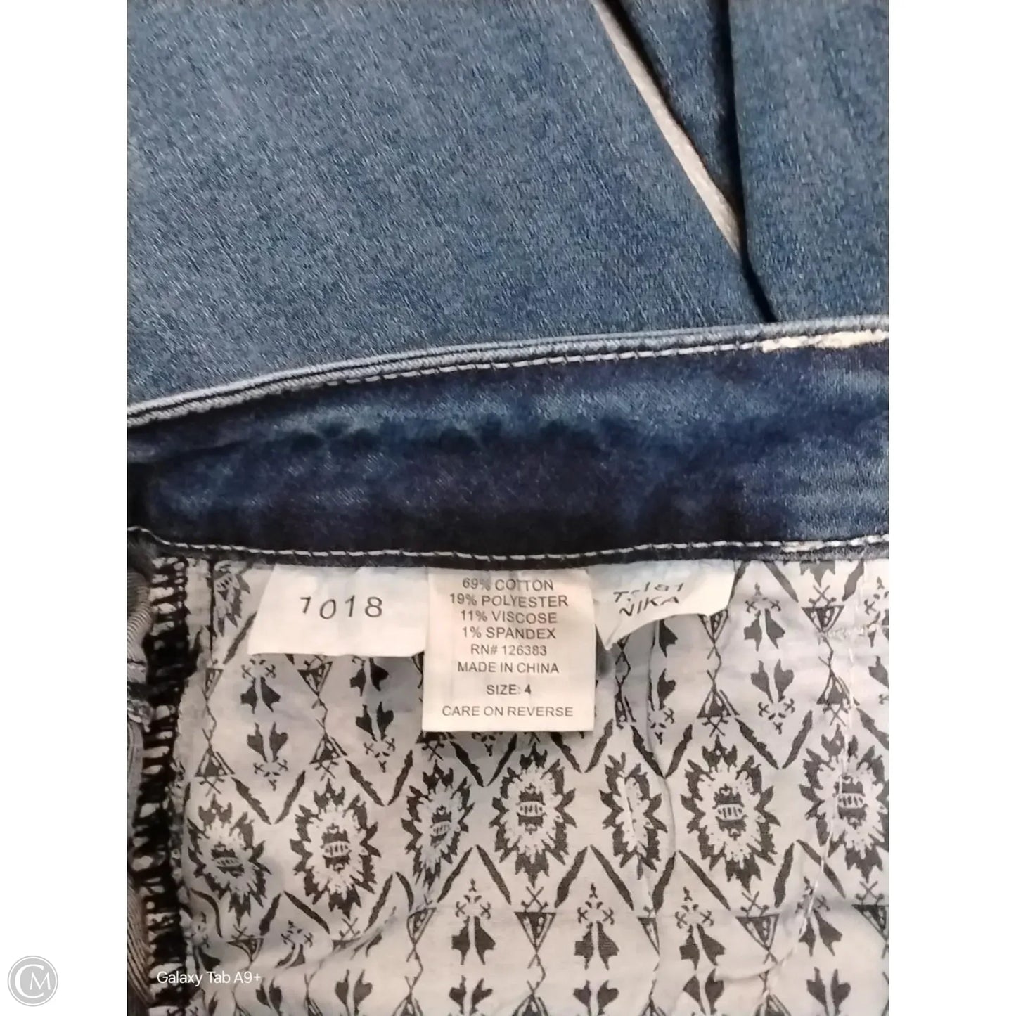 Jeans Skinny By Ethyl In Blue Denim, Size: 4