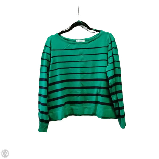 Top Long Sleeve By Liz Claiborne In Green, Size: Xl