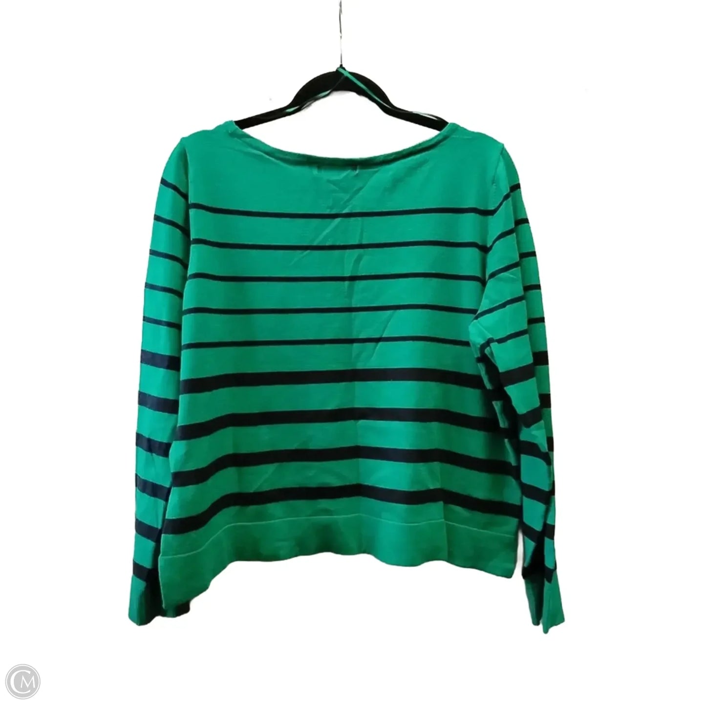 Top Long Sleeve By Liz Claiborne In Green, Size: Xl