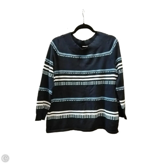 Top Long Sleeve By Christopher And Banks In Blue, Size: Lp