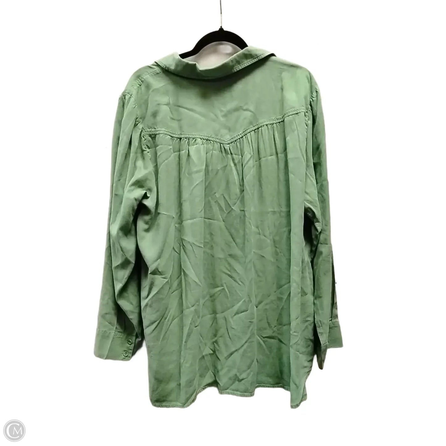 Top Long Sleeve By Clothes Mentor In Green, Size: 2x