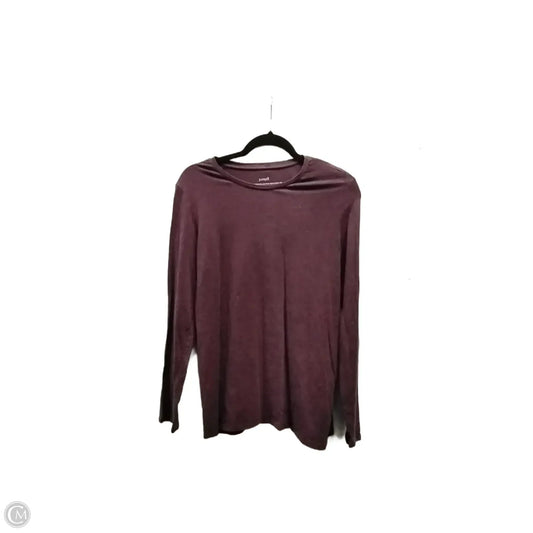 Top Long Sleeve Basic By Pure Jill In Red, Size: M