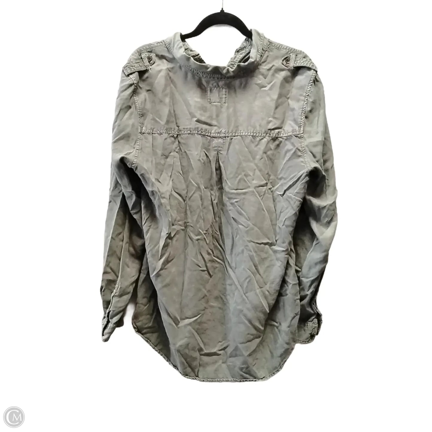 Top Long Sleeve By American Eagle In Green, Size: Xl