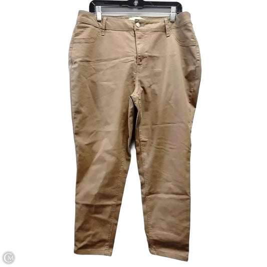 Jeans Skinny By Cato In Brown, Size: 16w