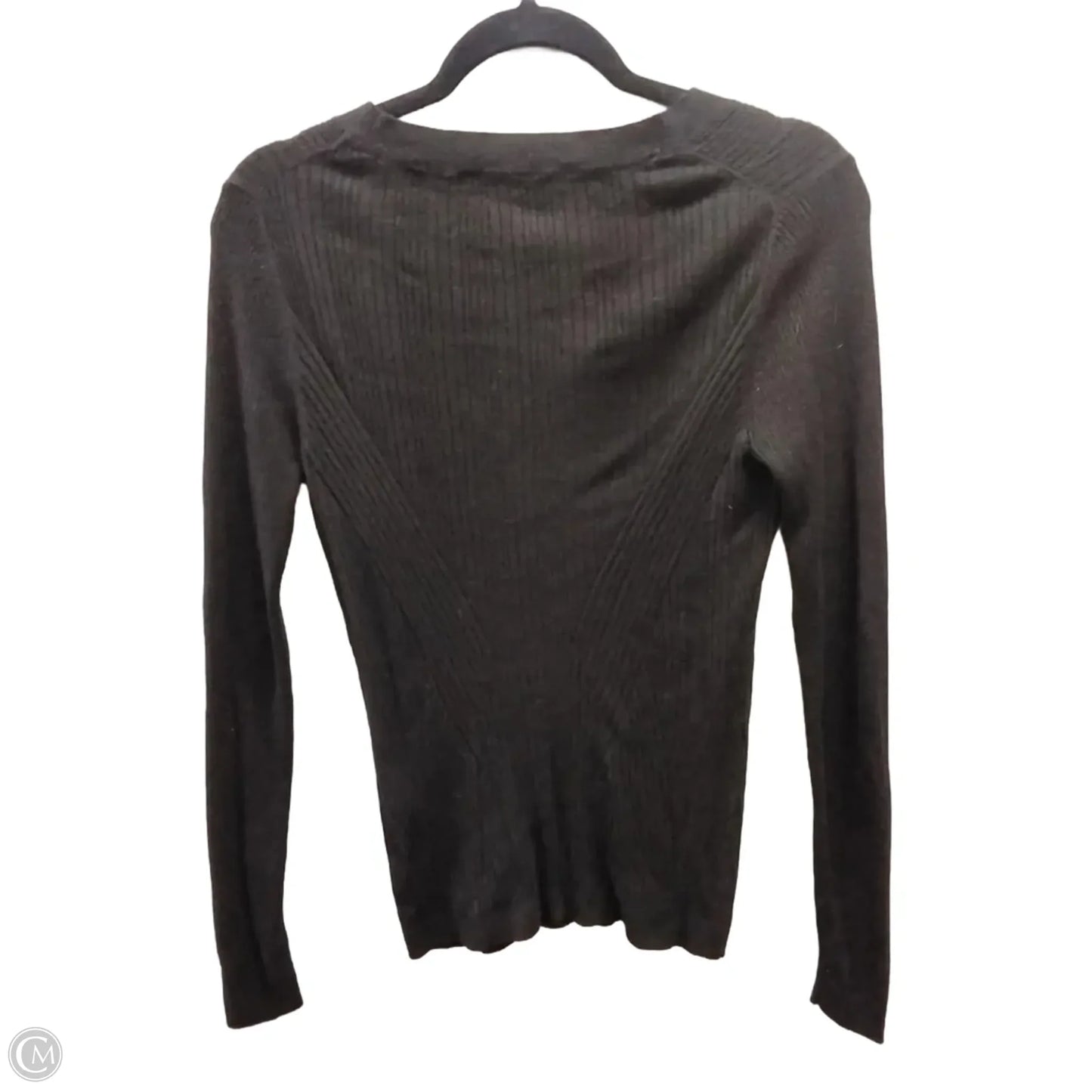 Top Long Sleeve By White House Black Market In Black, Size: M