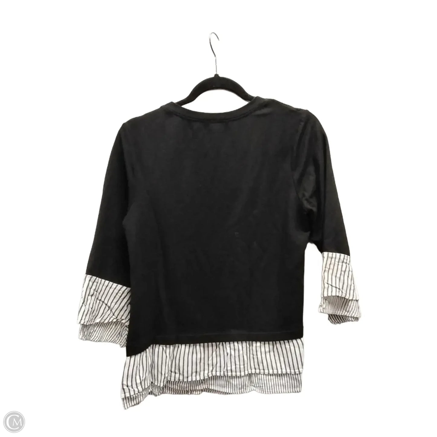 Top Long Sleeve By Apt 9 In Black, Size: S