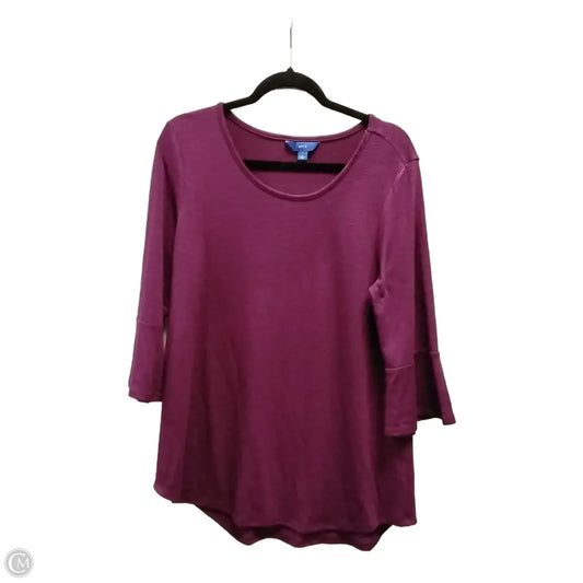 Top Long Sleeve By Jones New York In Purple, Size: L