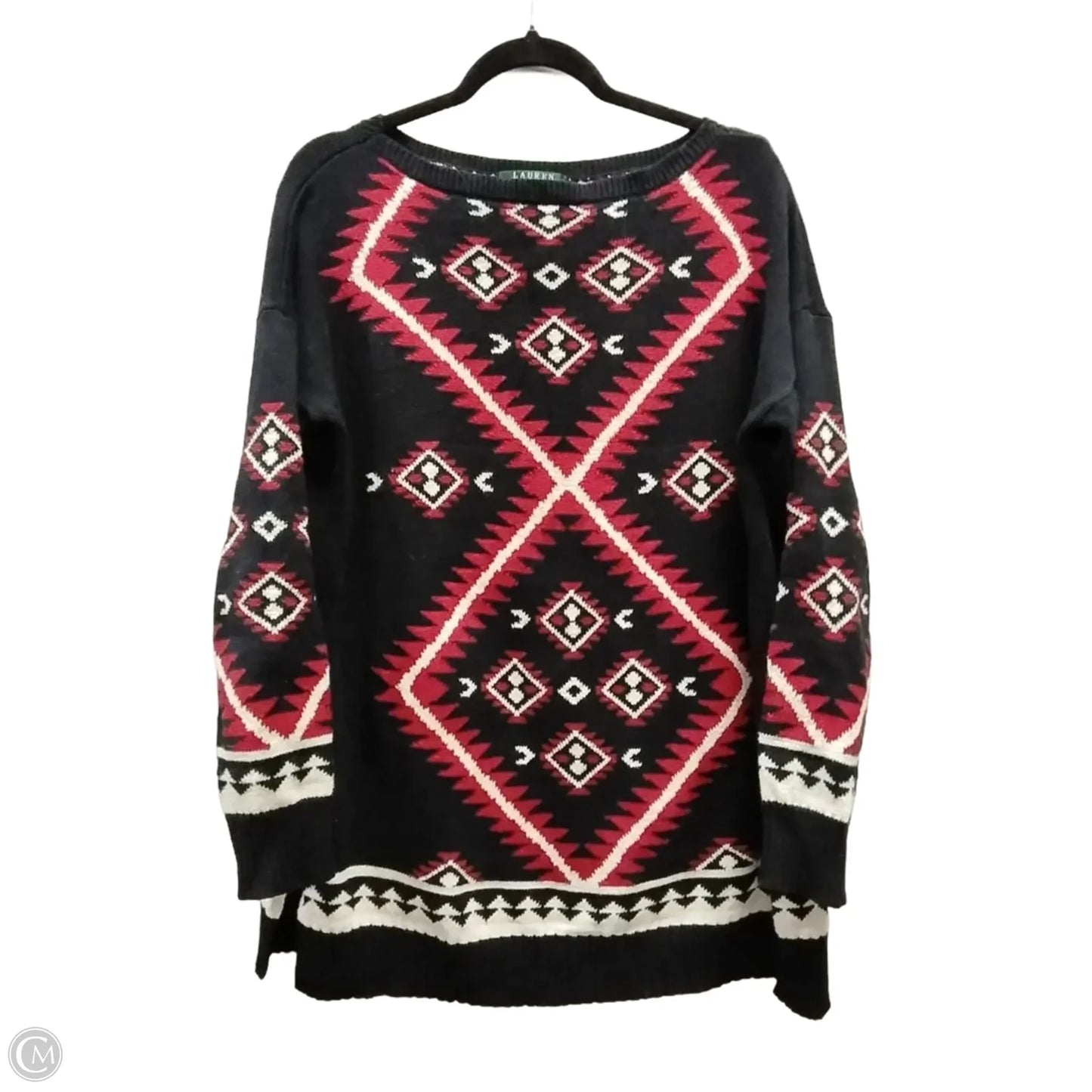 Sweater By Lauren By Ralph Lauren In Multi-colored, Size: L