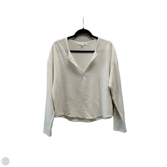 Top Long Sleeve By Clothes Mentor In White, Size: L
