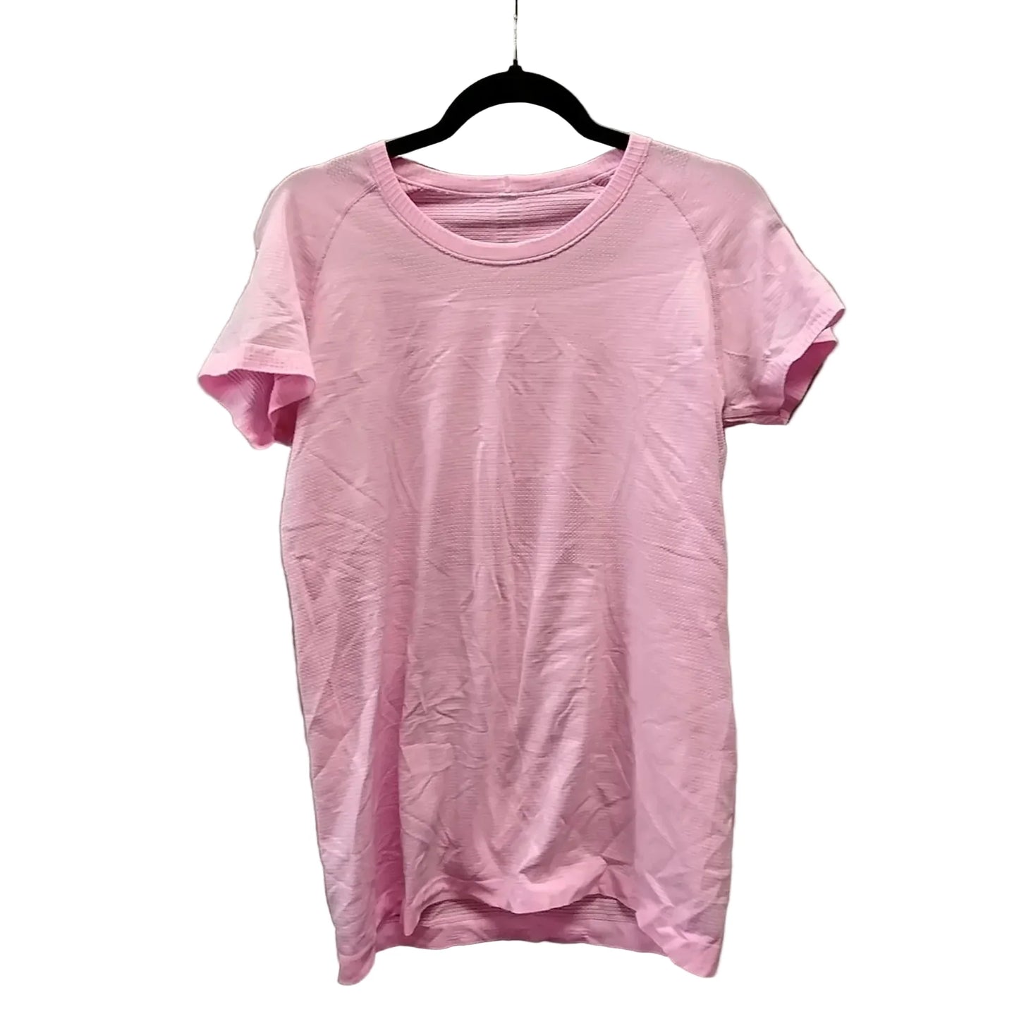 Athletic Top Short Sleeve By Lululemon In Pink, Size: 1x