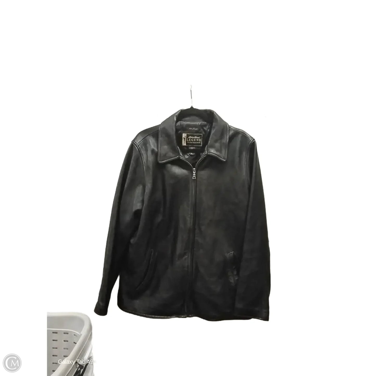 Coat Leather By Eddie Bauer In Black, Size: Xl