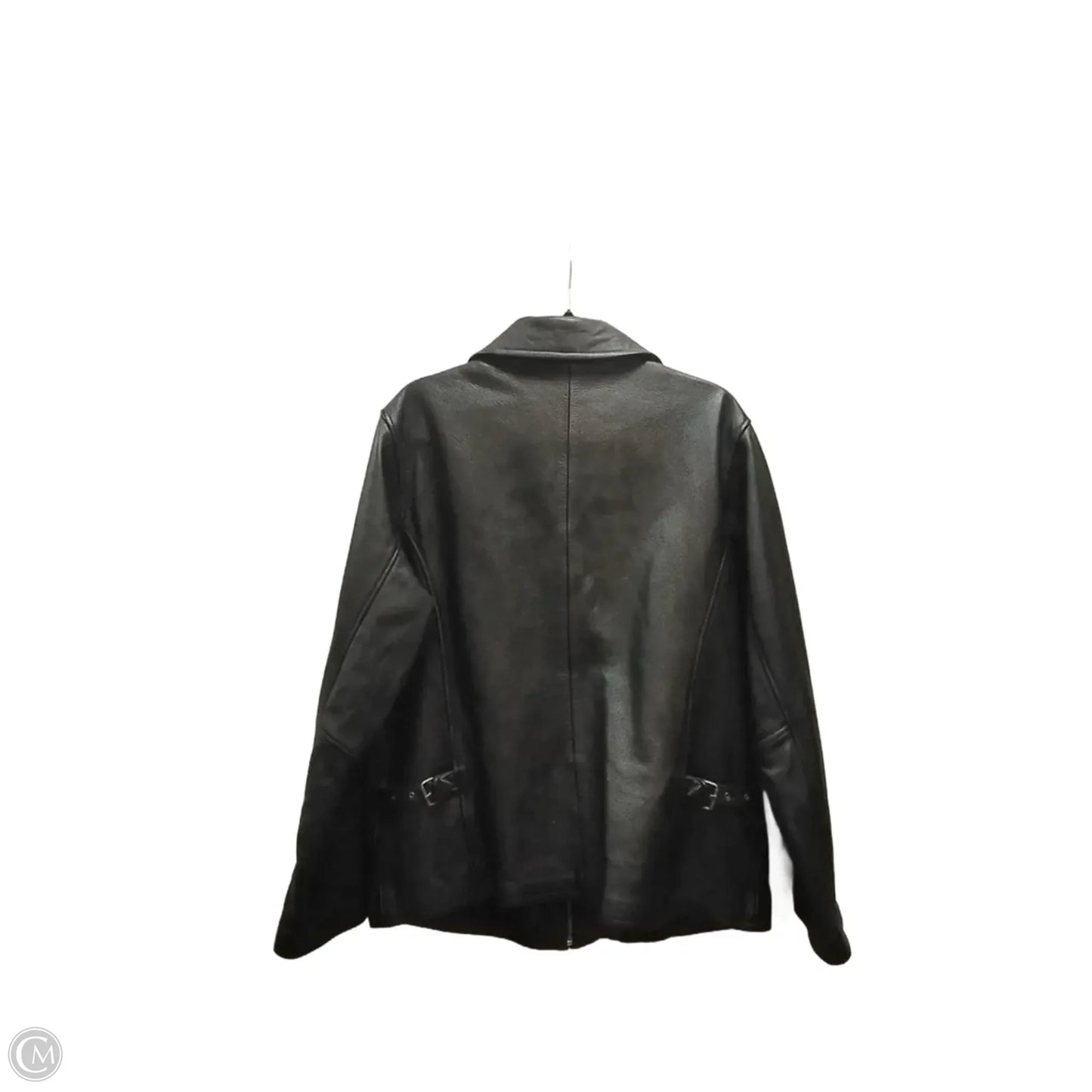 Coat Leather By Eddie Bauer In Black, Size: Xl