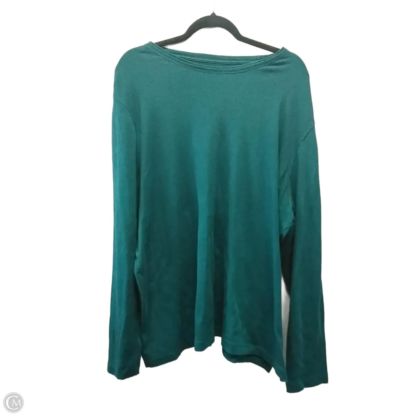Top Long Sleeve By West Bound In Green, Size: 2x