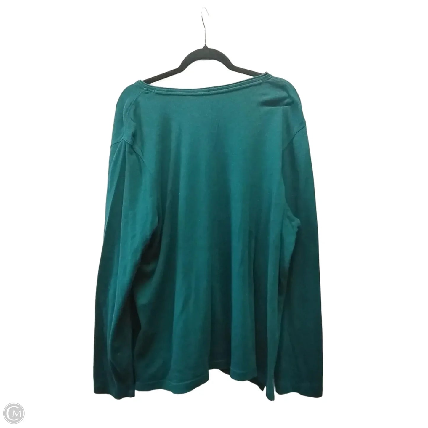 Top Long Sleeve By West Bound In Green, Size: 2x