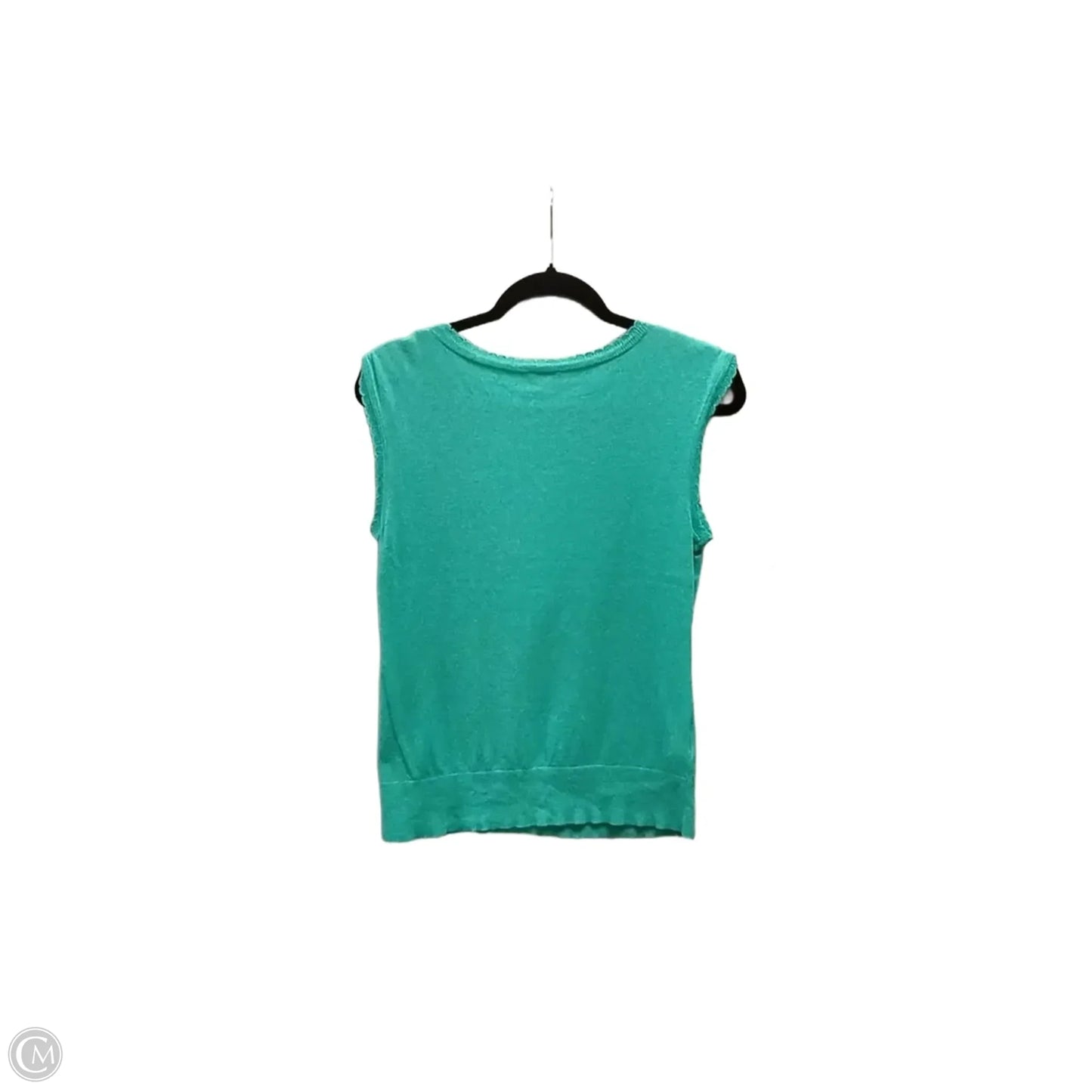 Top Sleeveless By Ann Taylor In Green, Size: M