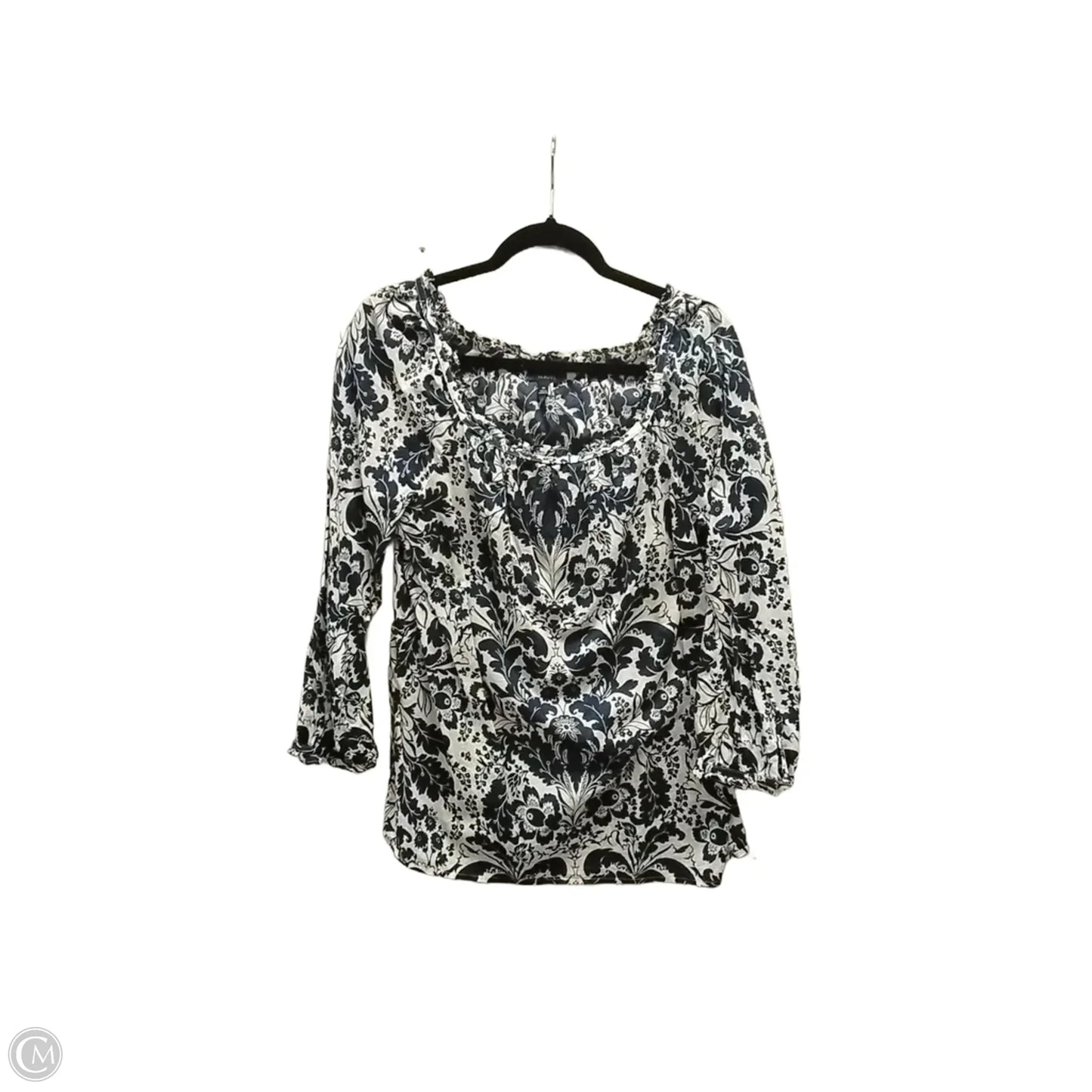 Blouse Long Sleeve By Talbots In Floral Print, Size: M